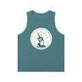 Men's Solid Color Crewneck Tank Top - Logo